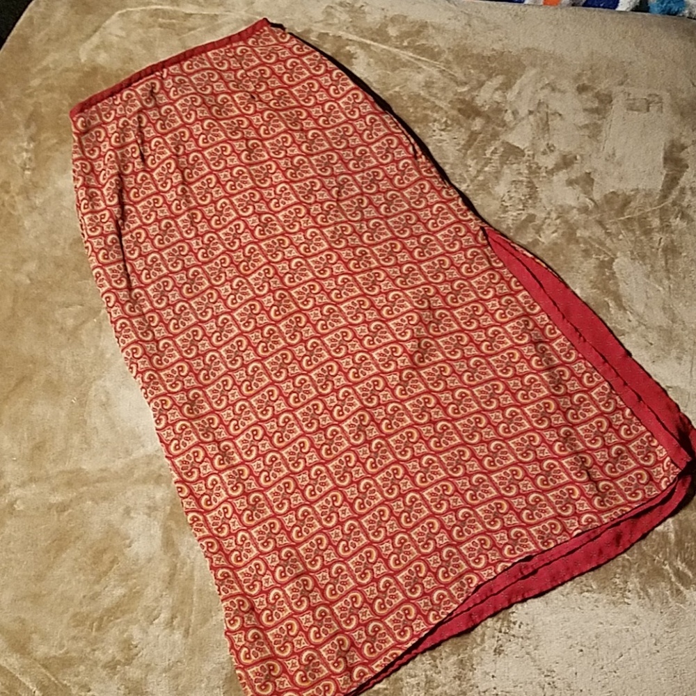 Emma James Petite Sheer Paisley Skirt 6
